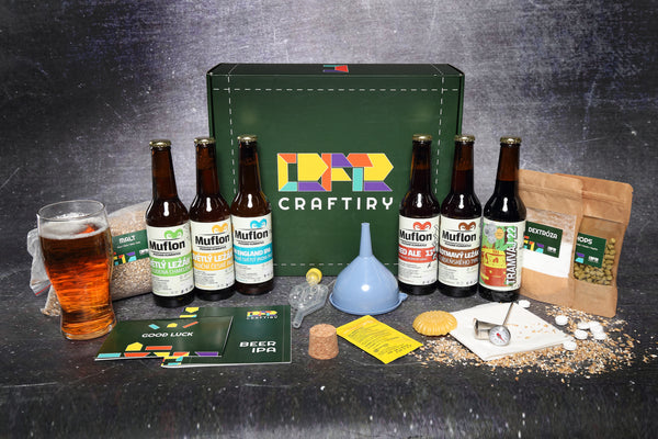 Tasting set of 6 craft beers + IPA brewing kit