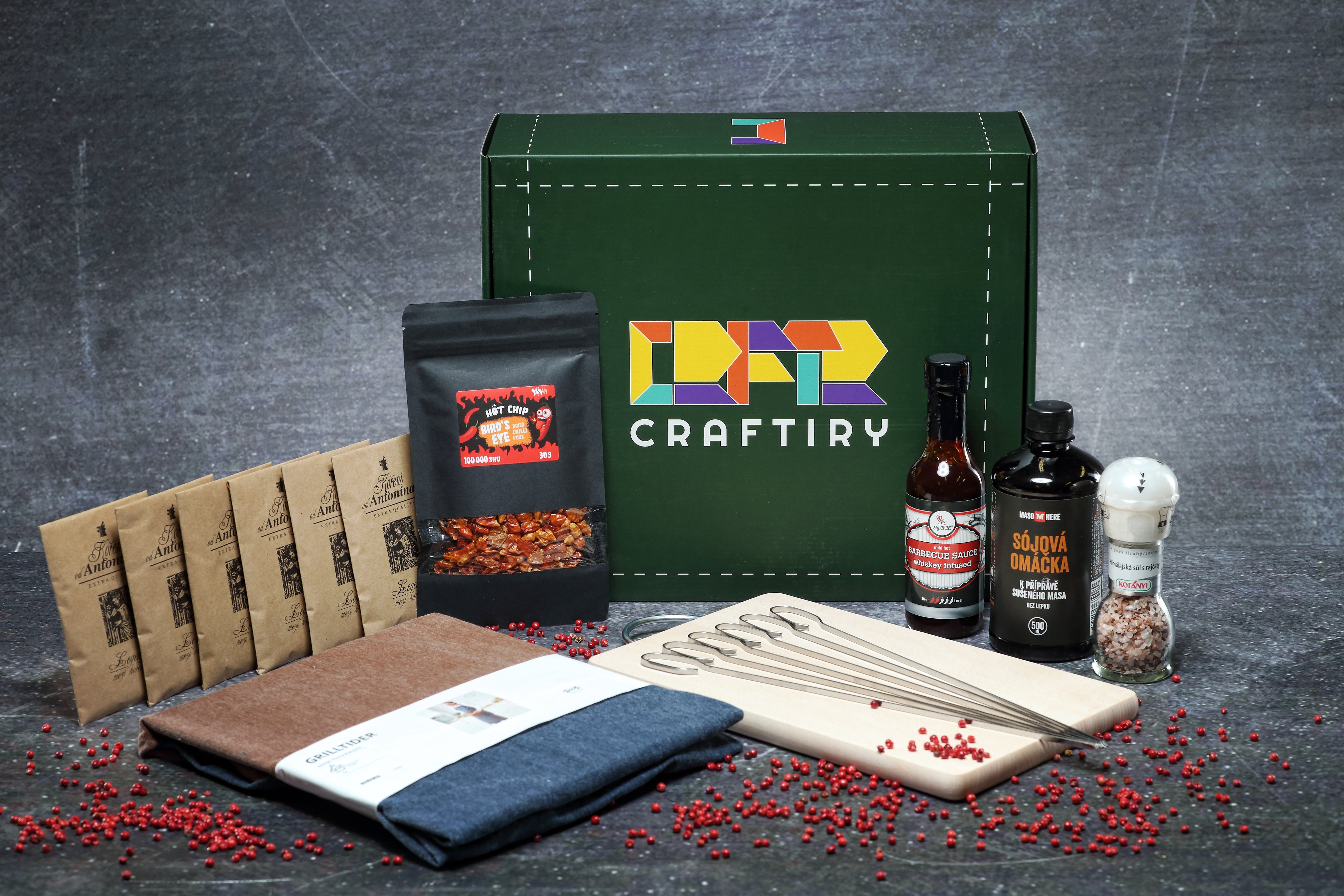 Grilled meat preparation gift set
