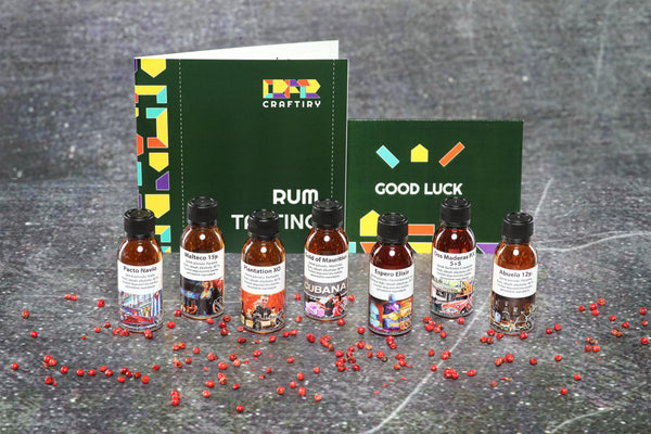 Home rum-tasting + rum flavouring set