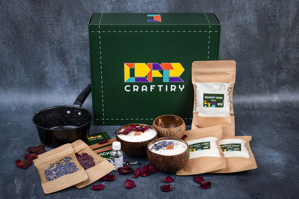 Set for making a soy candle